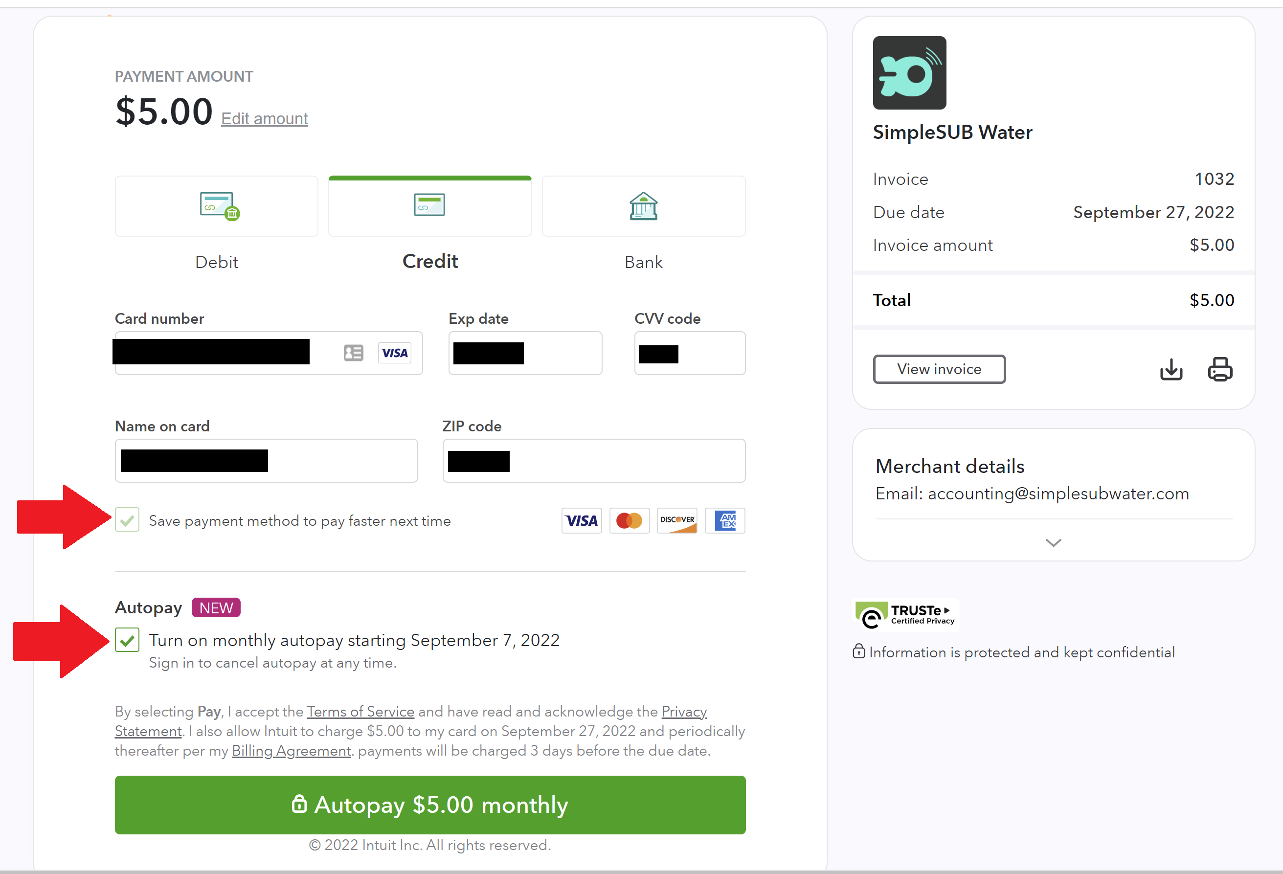 How do I setup auto-pay on recurring payments? – SimpleSUB Water